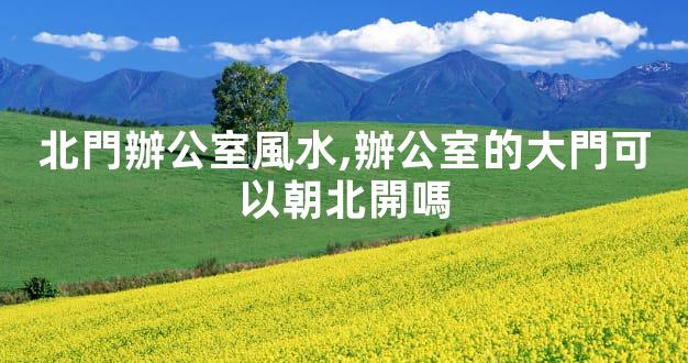 北門辦公室風水,辦公室的大門可以朝北開嗎