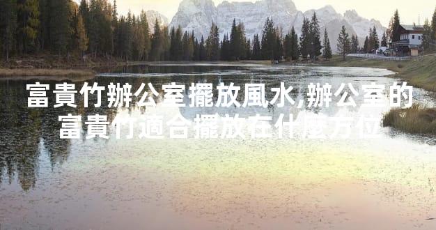 富貴竹辦公室擺放風水,辦公室的富貴竹適合擺放在什麼方位