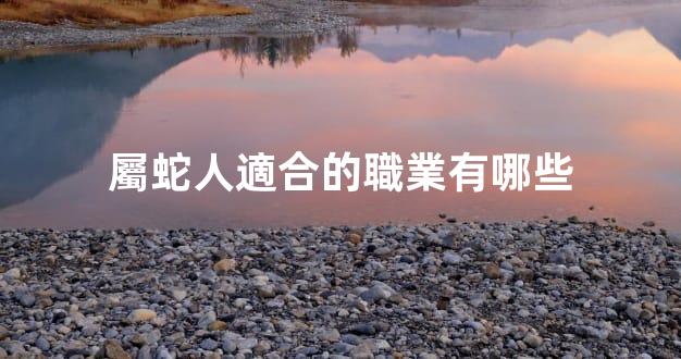 屬蛇人適合的職業有哪些