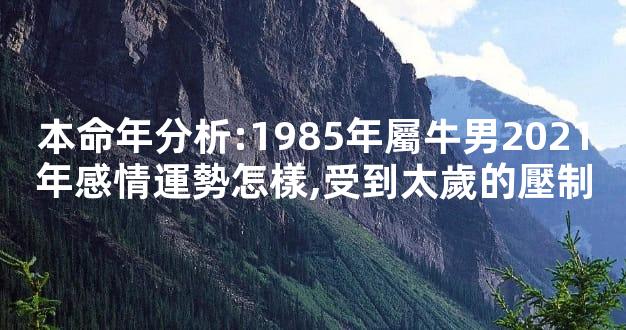 本命年分析:1985年屬牛男2021年感情運勢怎樣,受到太歲的壓制