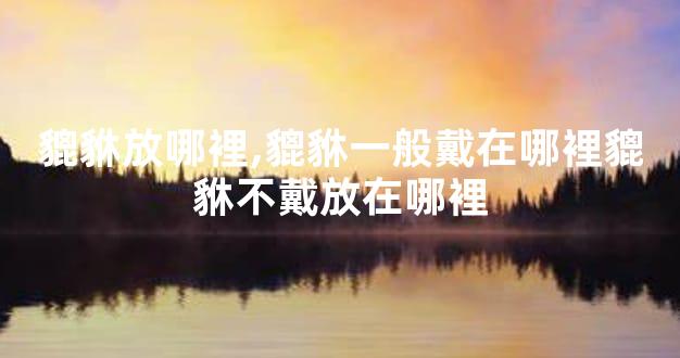 貔貅放哪裡,貔貅一般戴在哪裡貔貅不戴放在哪裡