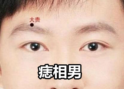 男眉毛上有痣图解大全 男人面部痣相最准图左右