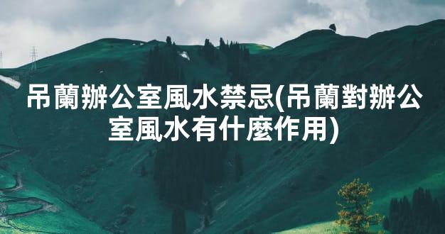 吊蘭辦公室風水禁忌(吊蘭對辦公室風水有什麼作用)