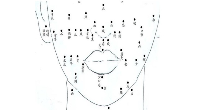 痣的位置与命运图解全身男 面部10处恶痣是什么必须点掉